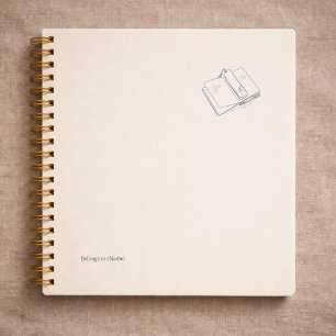 Carnet Cadeau Littéraire Art Linéaire Minimaliste Introve