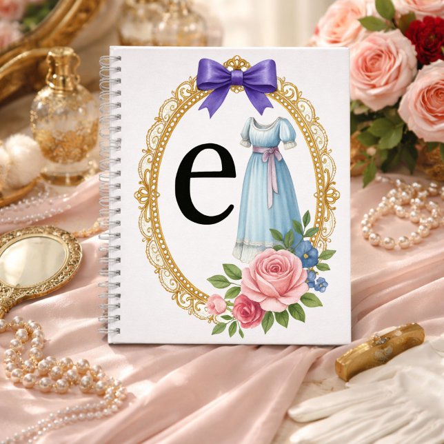 Carnet Cadeau personnalisé élégant Régence initiale E (Créateur téléchargé)