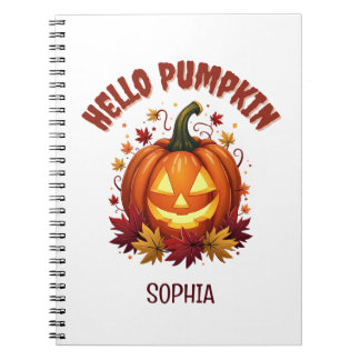 Carnet Cadeau personnalisé Hello Pumpkin Halloween pour a