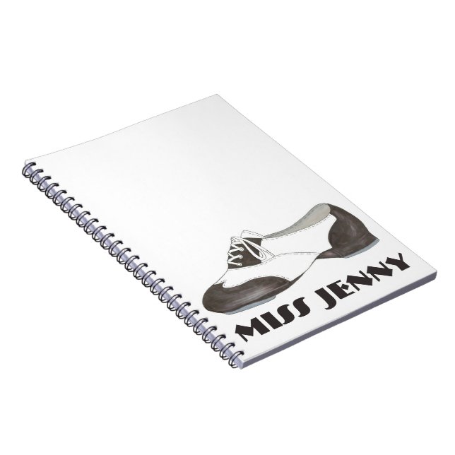 Carnet Cadeau personnalisé Tap Dance enseignant Chaussure (Côté Droit)