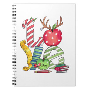 Carnet Cadeau pour Enseignant Crayon Pomme d'Amour