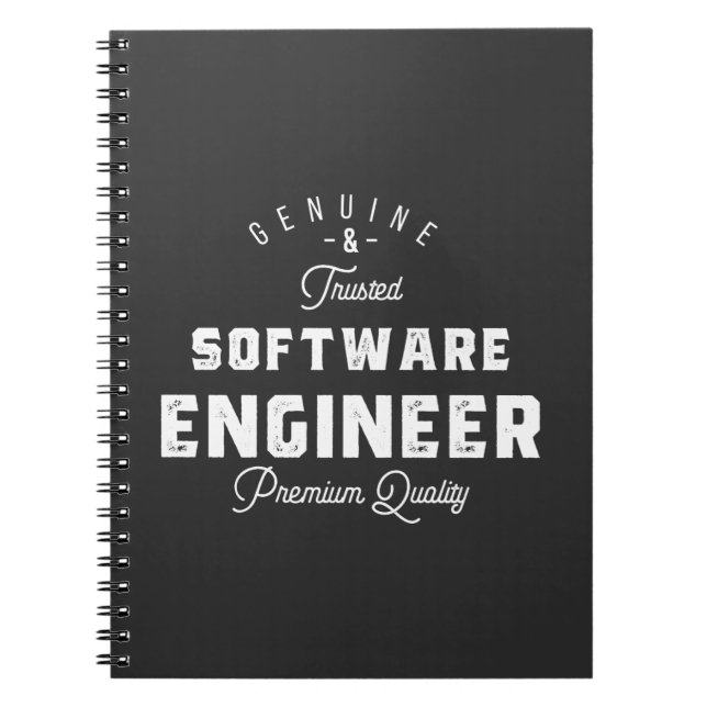 Carnet Cadeau pour ingénieur logiciel (Devant)