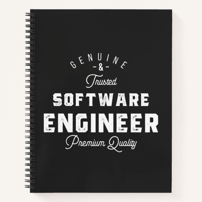 Carnet Cadeau pour ingénieur logiciel (Devant)