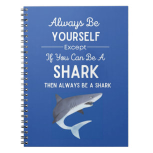 Carnet Cadeau Requin Mignon Pour Enfants Océan Bleu Rentr