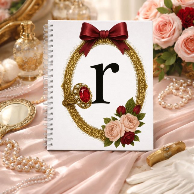 Carnet Cadeau Spécial Initiale R Elégant Régence (Créateur téléchargé)