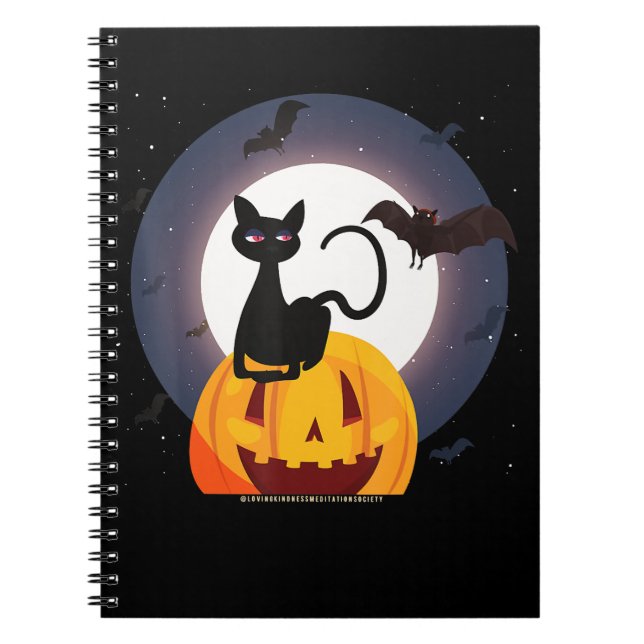 Carnet Cadeau Spider | Halloween Black Cat Spider Citroui (Devant)