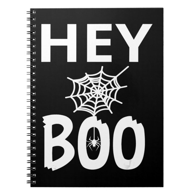 Carnet Cadeau Spider | Hey Boo Halloween Funny Spider Web (Devant)