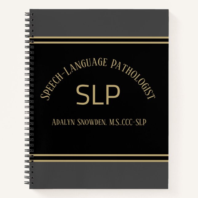 Carnet CADEAU ! ! spirale SLP (orthophoniste) (Devant)