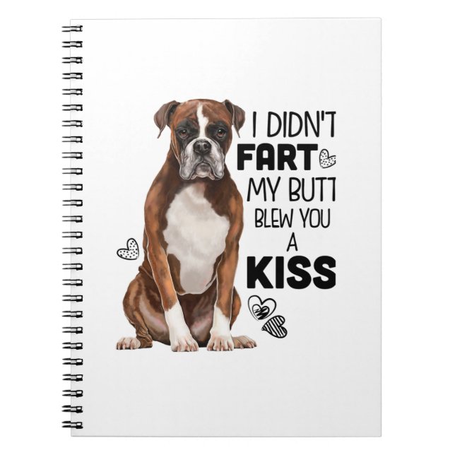 Carnet Cadeaux Boxer Dog (Devant)
