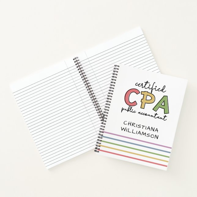 Carnet Cadeaux comptables publics certifiés CPA personnal (Intérieur)