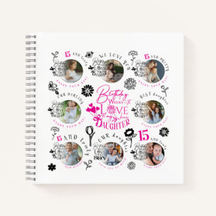 Carnet Cadeaux d'anniversaire pour fille avec plusieurs p