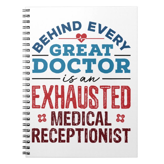 Carnet Cadeaux d'appréciation réceptionniste Médicale (Devant)