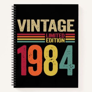 Carnet Cadeaux de 38 ans Vintage 1984 38e cadeau d'annive