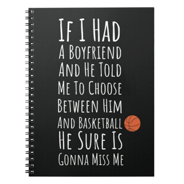 Carnet Cadeaux de basketball pour adolescentes joueuses f (Devant)