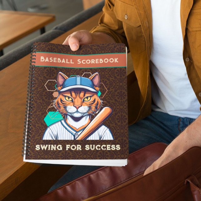 Carnet Cadeaux de chats cool pour les joueurs de baseball (Cool Cat Gifts for Baseball Players Lovers Coaches)