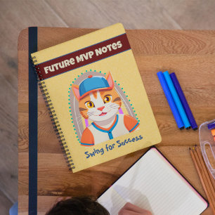 Carnet Cadeaux de chats mignons pour les joueurs de baseb
