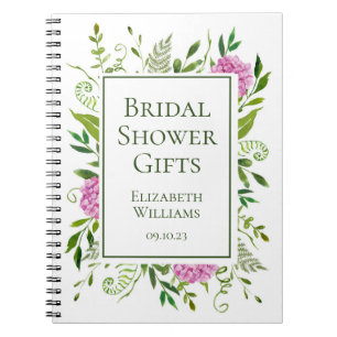 Carnet Cadeaux de Fête de Mariage aux Hortensias Roses