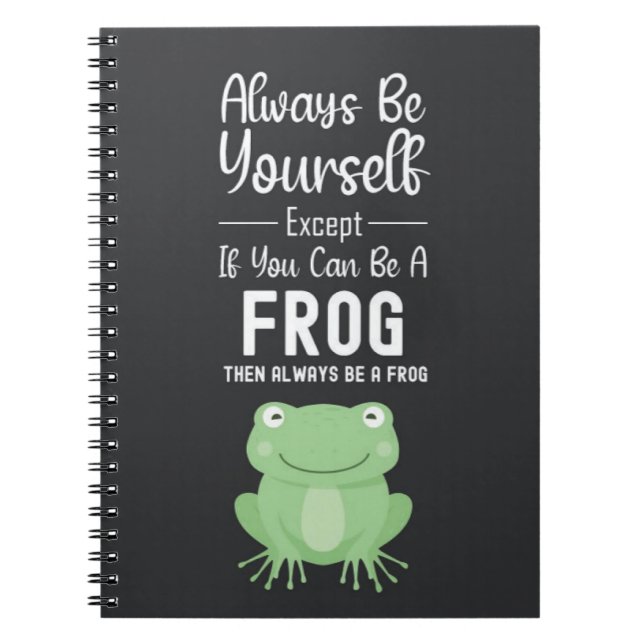 Carnet Cadeaux de grenouille mignons Animaux de dessin an (Devant)
