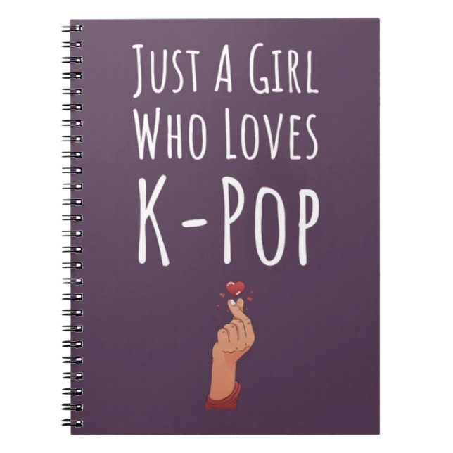 Carnet Cadeaux De Kpop Rose Pour Filles Coeur De Doigt Lo (Devant)