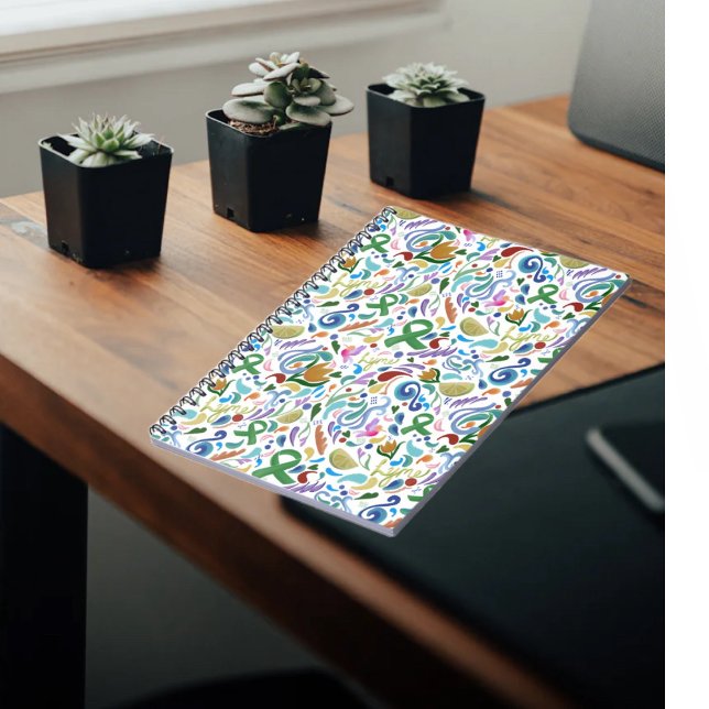 Carnet Cadeaux de la maladie de Lyme, sensibilisation au  (Lyme Disease Medical Journal, Green Ribbon Notes #lyme #lymedisease #notebook)