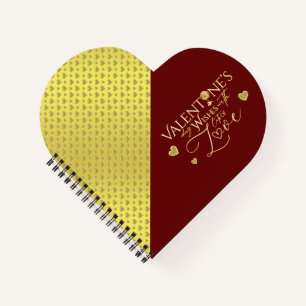 Carnet Cadeaux de la Saint-Valentin rouges