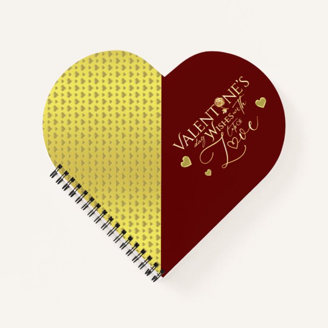 Carnet Cadeaux de la Saint-Valentin rouges (Devant)