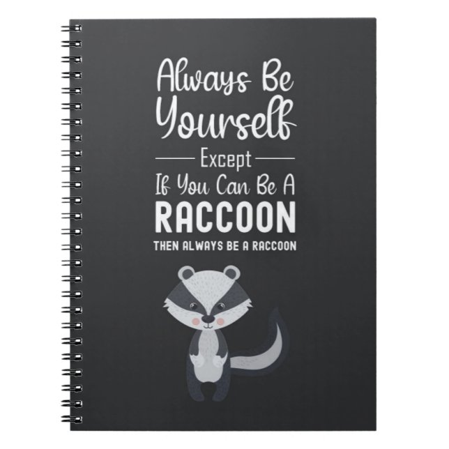 Carnet Cadeaux de Raton laveur Mignons Animaux Forêt Faun (Devant)