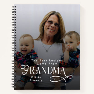 Carnet Cadeaux de recettes modernes pour grand-mère avec