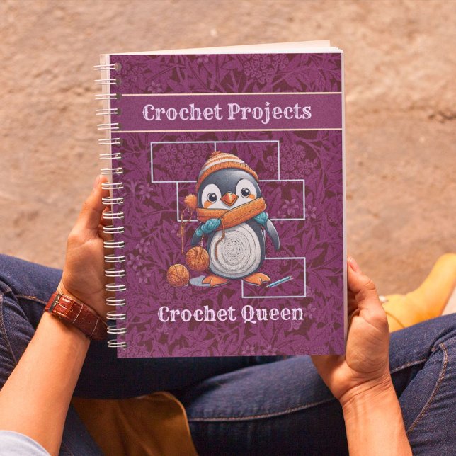 Carnet Cadeaux de retraite de pingouin pour maman de Croc (Penguin Retirement Gifts for Crocheter Mom Grandma)