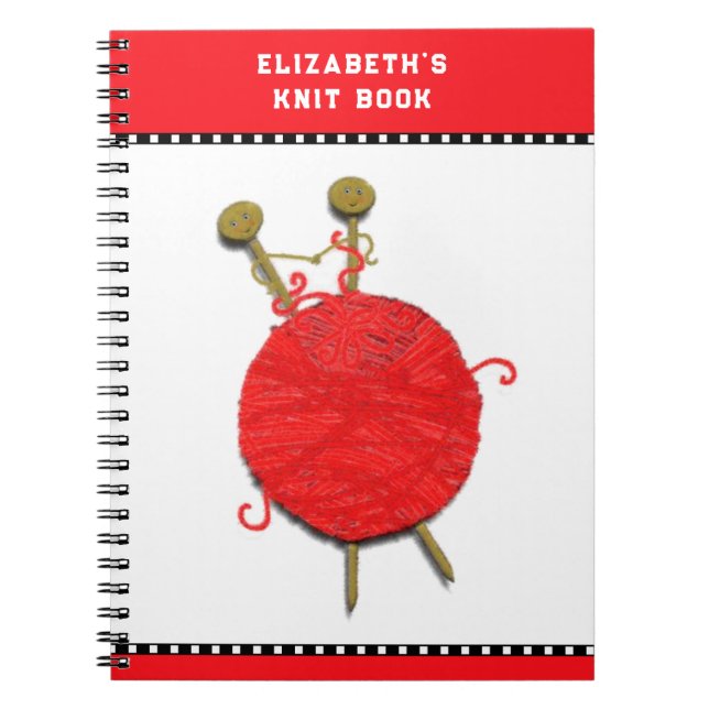 Carnet Cadeaux de Tricot personnalisés (Devant)