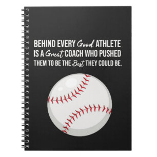 Carnet Cadeaux d'entraîneur de baseball Merci Meilleur Ca