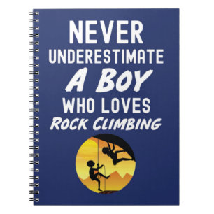 Carnet Cadeaux d'escalade Blue Rock pour garçons grimpeur