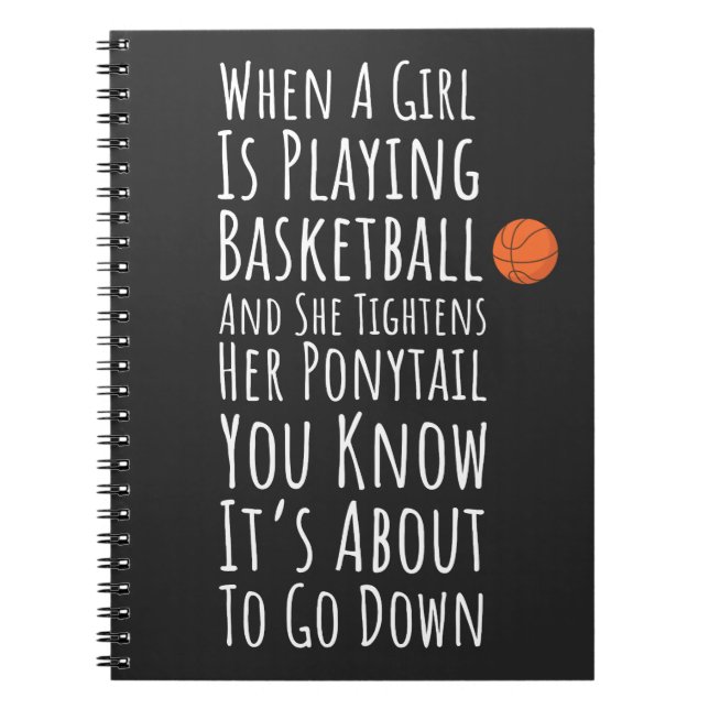 Carnet Cadeaux drôles de basketball pour une équipe de fi (Devant)