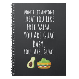 Carnet Cadeaux Drôles de Guacamole Humour de Foodie Amour