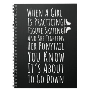 Carnet Cadeaux drôles de patinage artistique pour filles