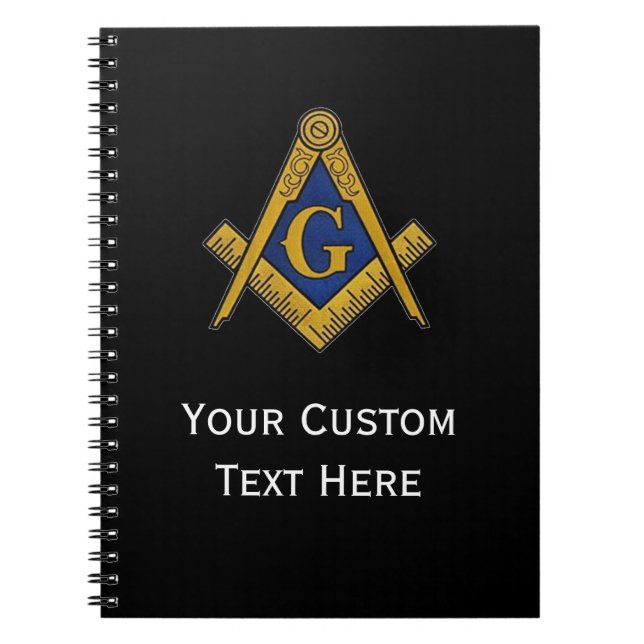 Carnet Cadeaux maçonniques Freemason Carré et Compass Bla (Devant)