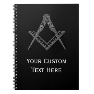 Carnet Cadeaux maçonniques Freemason Carré et Compass Bla