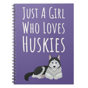 Carnet Cadeaux Mignons de Husky Sibérien Rose pour Bébés