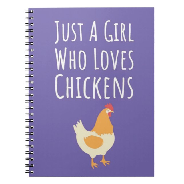 Carnet Cadeaux Mignons de Poulet Rose Pour Filles Animaux (Devant)