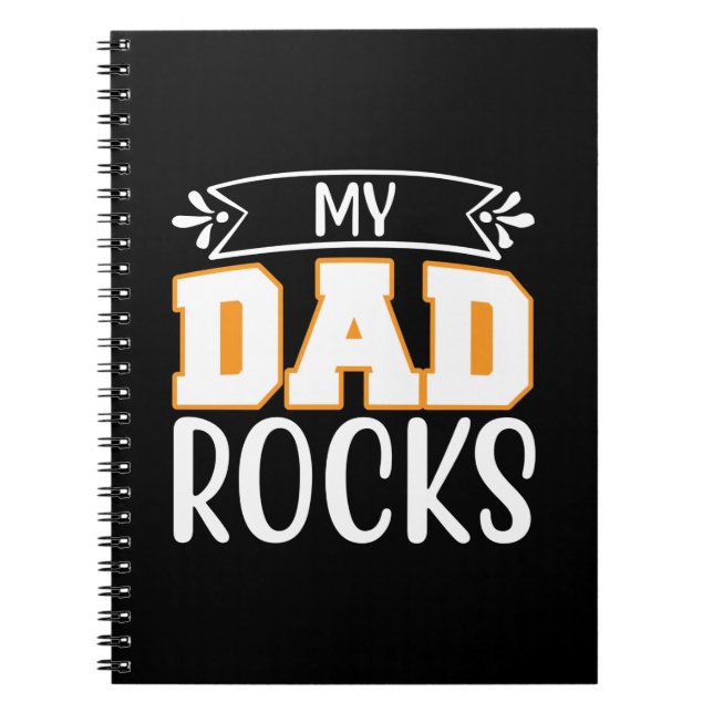 Carnet Cadeaux papa | Mon père Rocks (Devant)