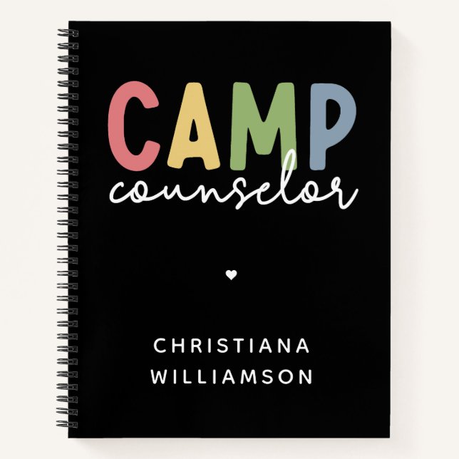 Carnet Cadeaux personnalisés de conseillers de camp (Devant)