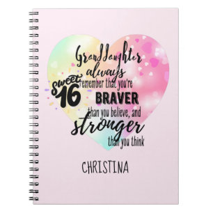 Carnet Cadeaux PERSONNALISÉS de PETITE-FILLE   Citations 