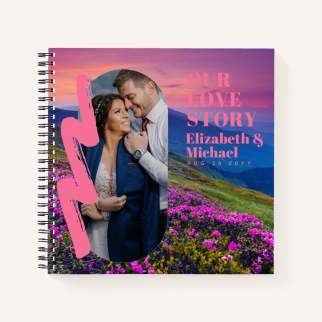 Carnet Cadeaux PHOTO pour les jeunes mariés NOTRE HISTOIR (Devant)