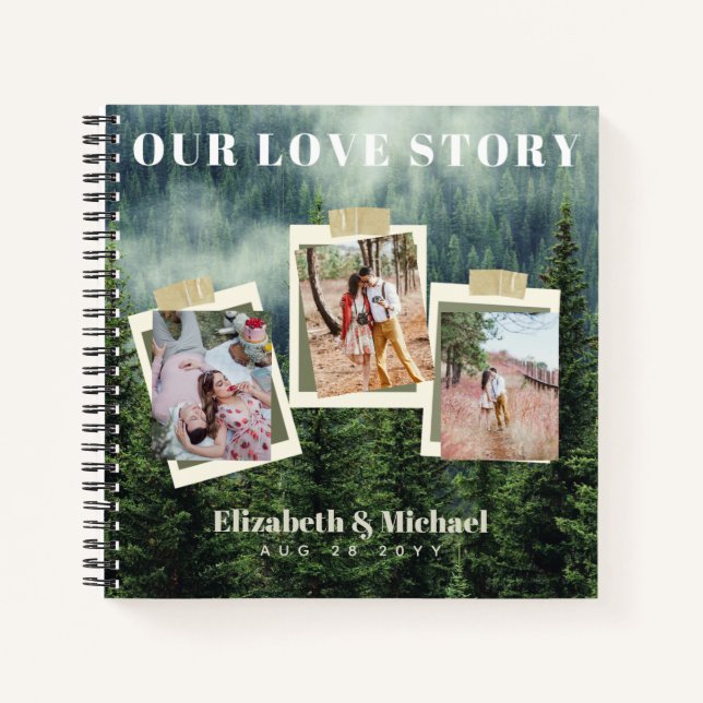 Carnet Cadeaux PHOTO pour les jeunes mariés NOTRE HISTOIR (Devant)