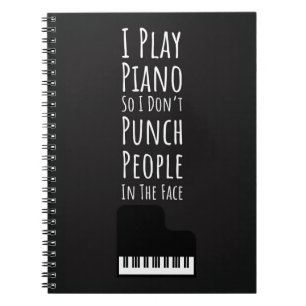 Carnet Cadeaux pour amateurs de piano pianiste musique cl