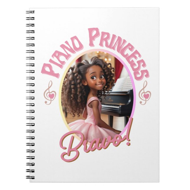 Carnet Cadeaux pour les filles qui aiment jouer du piano (Devant)