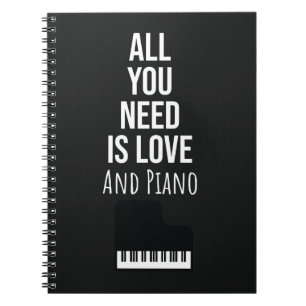 Carnet Cadeaux pour les passionnés de piano Joueur de mus