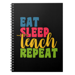 Carnet Cadeaux Prof Manger Dormir Enseigner Répéter