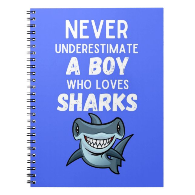 Carnet Cadeaux Requin Bleu Mignon Pour Bébé Garçon Pour E (Devant)