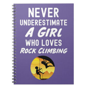 Carnet Cadeaux Rose d'escalade pour filles enfants grimpe